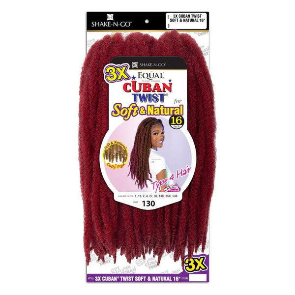 FreeTress Equal Cuban Twist Braids – 16 Zoll (41 Cm), Synthetische Haarsträhnen Für Havana & Double Strand Style