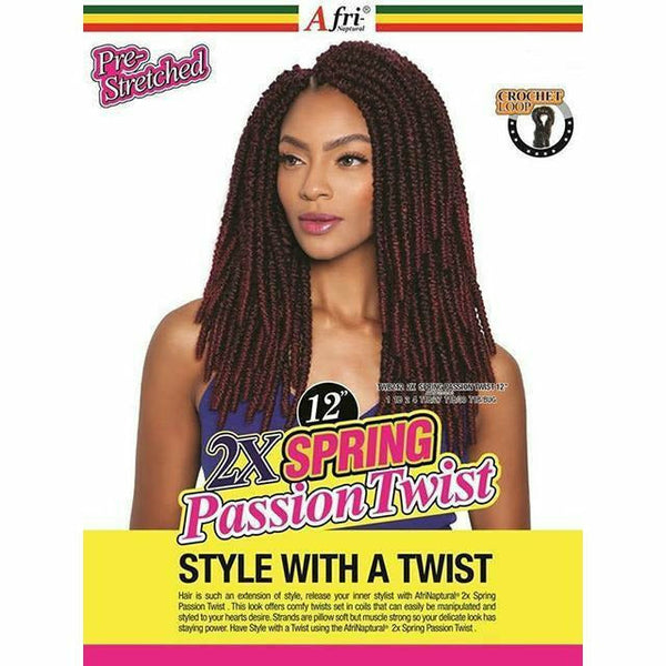 Afri Naptural: Crochet Braids 2X Spring Passion Twist 12