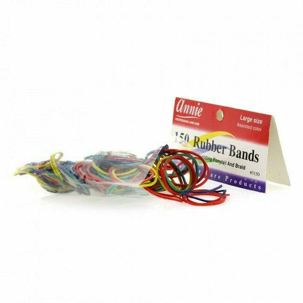 Annie 150 Large 1" Assorted Color Rubber Bands 3150 Beauty Depot OStore