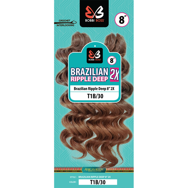 Bobbi Boss: Crochet Braid 2X Brazilian Ripple Deep 8
