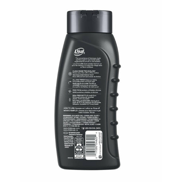 Dial: Men Body+Hair+Face Wash Ultimate CLean 16oz – Beauty Depot O