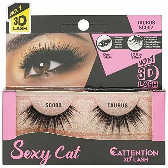 EBIN KATTITUDE 3D LASH WNDR CAT Wimpern – August Edition, Dramatischer Katzenaugen-Look