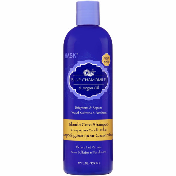 Hask: Blue Chamomile & Argan Oil Blonde Care Shampoo 12oz
