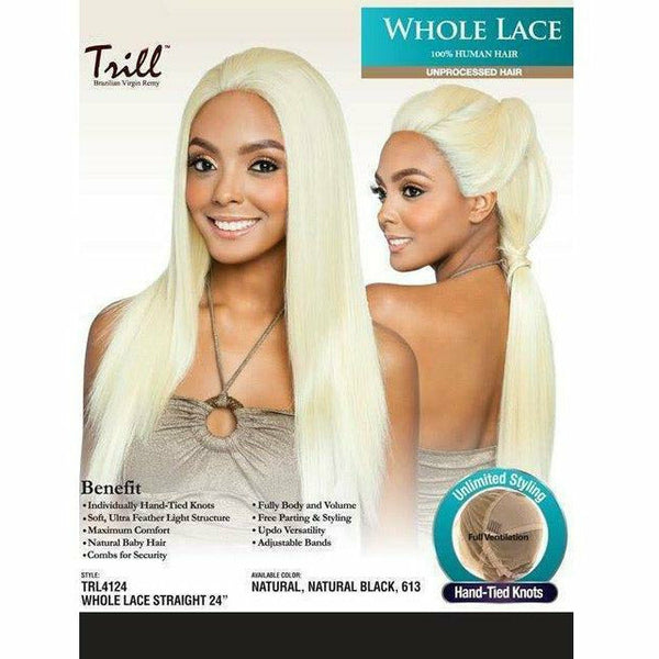 Straight full lace wig 24” Amazon.com : Lemoda 250% Density 13x6 Full Frontal Lace Wigs  main image 3