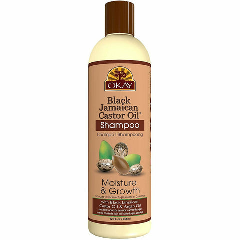 OKAY: Black Jamaican Castor Oil Moisture & Growth Shampoo 12oz