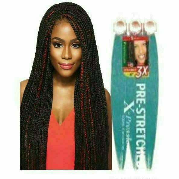 Sensationnel X-pression prestretched braiding hair - 2x xpression 48 inch  all kanekalon flame retardant synthetic braid in hair extensions - 2X 48