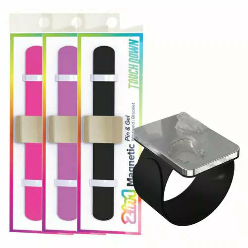 Magnetic Wristband for Hair Stylist Pin Wristband Wrist Pin Holder Braiders  Wristband for Gel Silicone Sewing Pincushion with 3 Pieces Pintail Comb 6