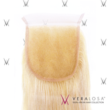 Vera Losa™ Virgin Human Hair 14" / #613 Vera Losa™ Pre-Bleached 4x4 Swiss Lace Closure - Straight #613