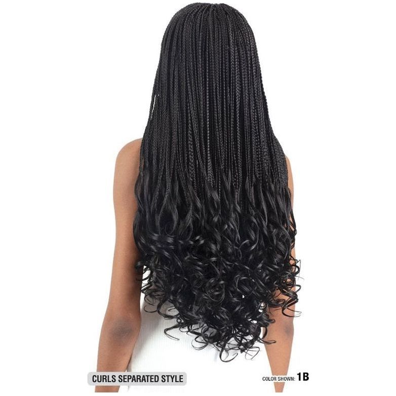 Freetress Braid Natur Twist Braid 22 – Synthetisches Flechthaar, Farbe 1B, Flammhemmend