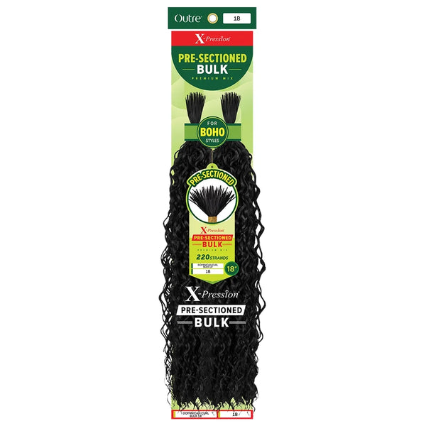 Outre Bulk Outre: X-Pression Pre-Sectioned Dominican Curl Bulk 18"