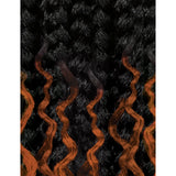 Outre Crochet Hair #CTCOPPERORANGE Outre: Xpression 3X BOHO Island S Wave Locs 24"