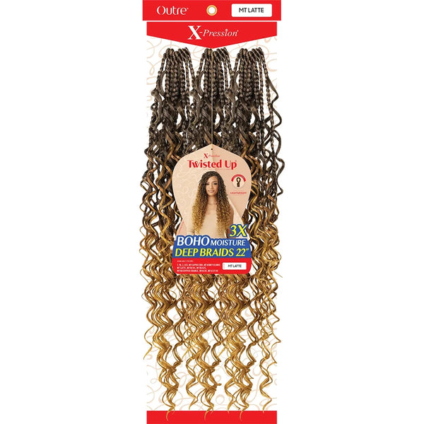 Outre: Xpression 3X BOHO Moisture Deep Braids 22