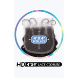 Shake N' Go Virgin Remi Hair Shake N' Go: Glossy 4x4 Spanish Curl Lace Closure 12"