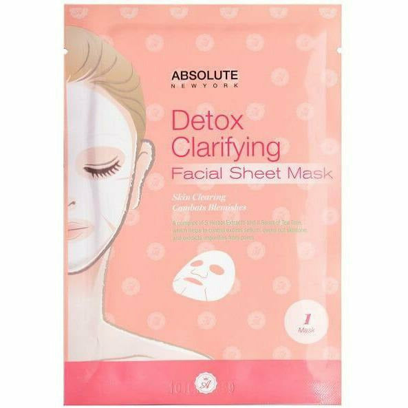 Absolute New York Natural Skin Care AFSM01 - Detox Absolute New York: Facial Sheet Mask