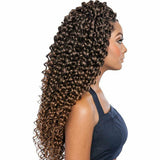 Afri-Naptural Crochet Hair Afri-Naptural: Caribbean Bundle Pre-Stretched Cascading Ripple 18" (CBP04)
