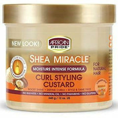 African Pride Moisture Miracle Shea Butter & Flaxseed Oil Curling Cream