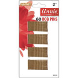 Annie Hair Accessories ANNIE: 60 Bob Pins 2" Bronze #3109