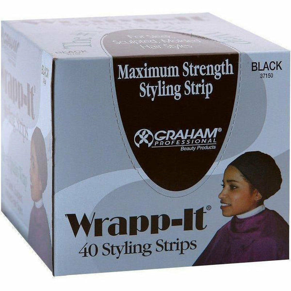 Annie Hair Accessories Wrapp-It: Maximum Strength Styling Strip 40 Count - Black