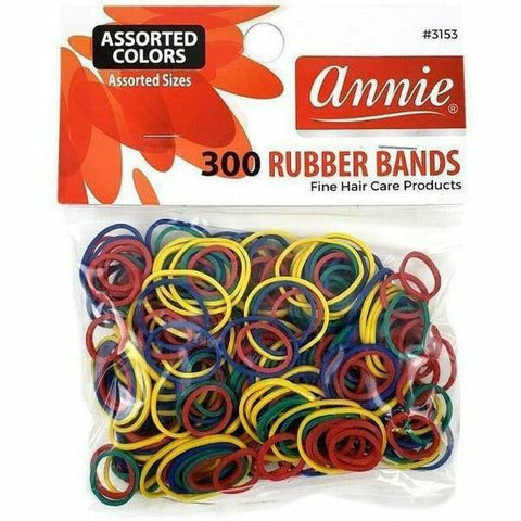 Annie: 300 Assorted Color Rubber Bands #3153