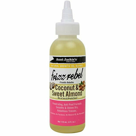 Aunt Jackie's: Frizz Rebel Coconut & Sweet Almond Oil 4oz
