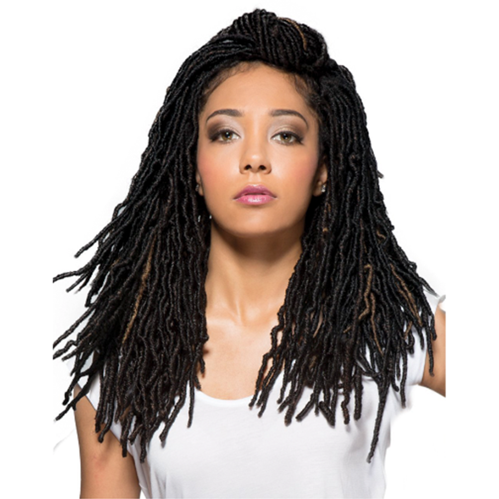 Crochet Dreads Set Ombre brown-to-blonde with Pink 10 / 10
