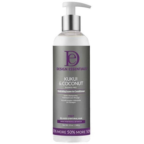 Design Essentials Styling Product Essentials: Kukui & Coconut Hydrating Leave-In Conditioner 12oz