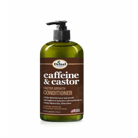 Difeel Hair Care Difeel: Caffeine & Castor Conditioner for Faster Hair Growth 12oz