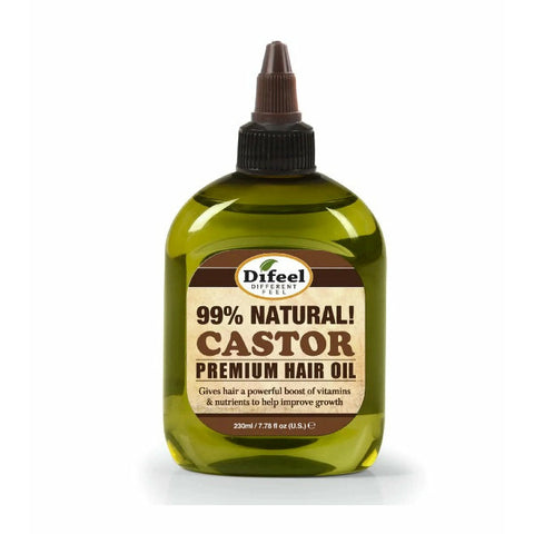 Difeel Hair Care Difeel: Hemp 99% Natural Castor Hair Oil Pro-Growth 7.78oz