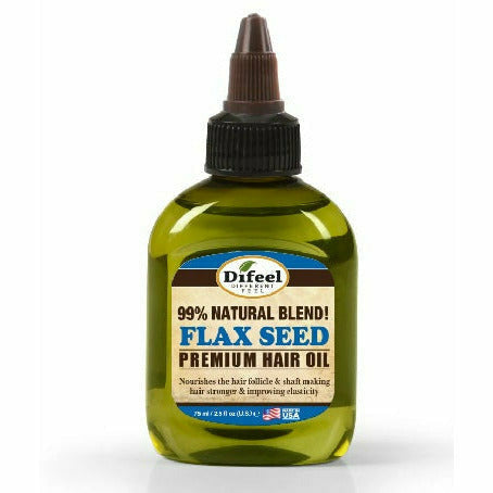 Difeel Hair Care Difeel: Premium Natural Hair Oil - Flaxseed Hair Oil 2.5 oz