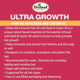 Difeel Hair Care Difeel: Ultra Growth Basil & Castor Hair Growth Oil 8oz