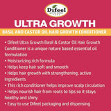 Difeel Hair Care Difeel: Ultra Growth Basil & Castor Oil Pro Growth Conditioner 12oz