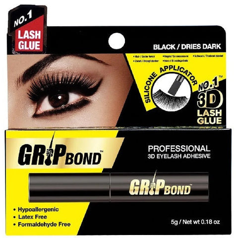 Ebin New York eyelashes EBIN: Grip Bond Latex-Free Lash Adhesive-Black