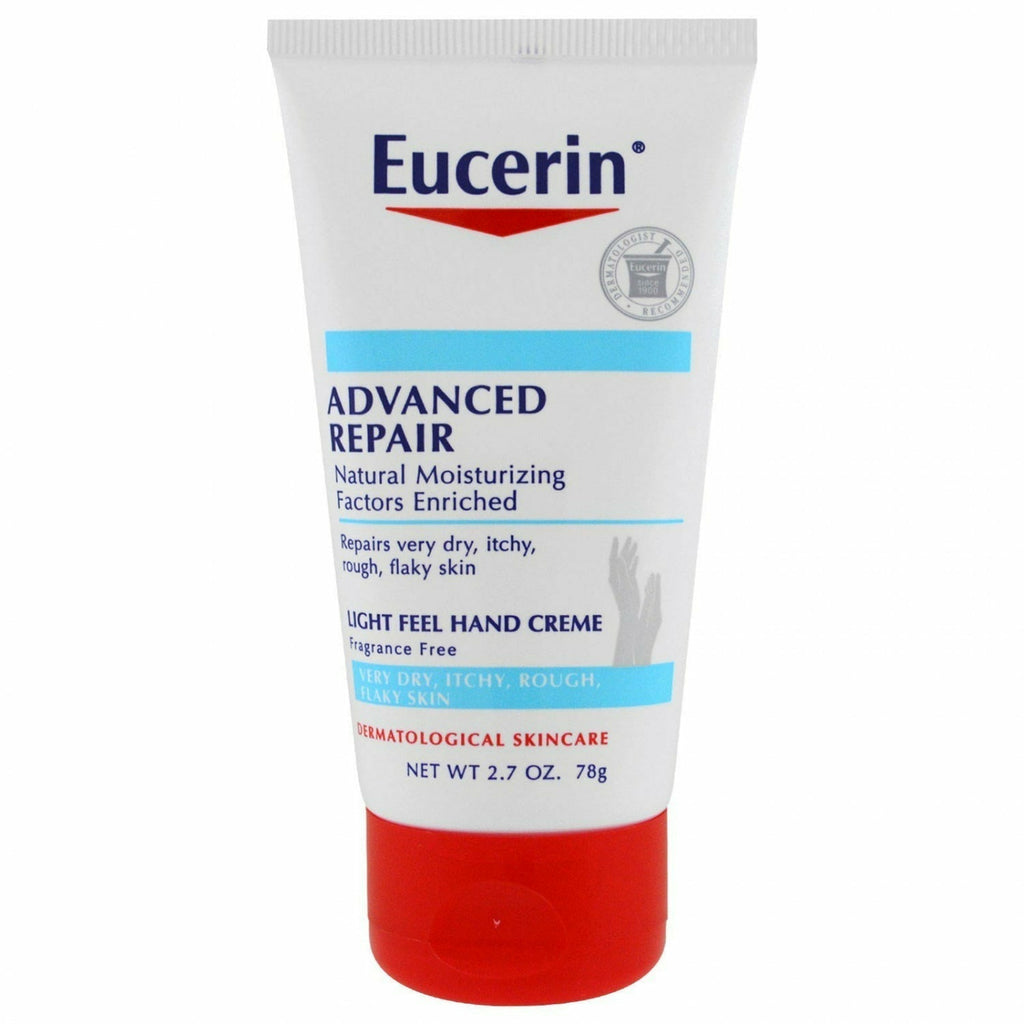 Ham selv Artifact sort Eucerin: Advanced Repair Light Feel Moisturizing Hand Creme 2.7oz – Beauty  Depot O-Store