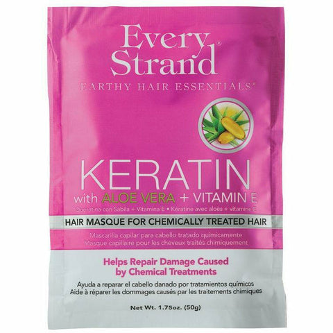 Every Strand: Keratin with Aloe Vera + Vitamin E Hair Masque for Chemically Treated Hair 1.75oz