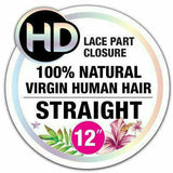 FreeTress Crochet Hair FreeTress: 2.25" X 4.5" Straight 12" HD Lace Closure