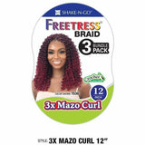 FreeTress Crochet Hair FreeTress: 3X Mazo Curl 12" Crochet Braids