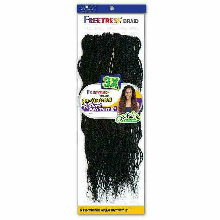 FreeTress 3X PreStretched Natural Wavy Twist 18" Crochet Braids Beauty Depot OStore