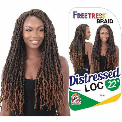 FreeTress Crochet Hair FreeTress: Distressed Loc 22" Crochet Braids