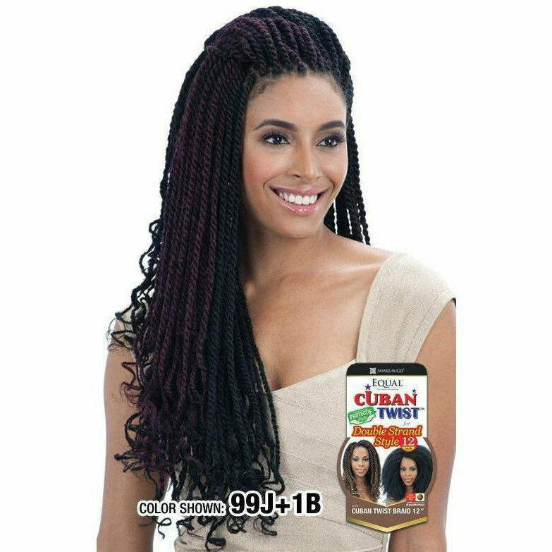 FreeTress Equal Cuban Twist Braid 24" Synthetic Hair Double Strand St