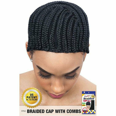 FreeTress Hair Accessories #BLK FreeTress: Braided Cap with Combs