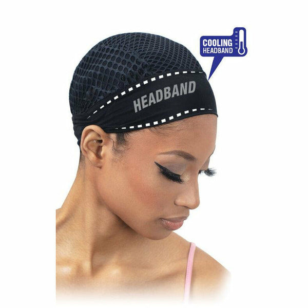 FreeTress Hair Accessories #BLK FreeTress: Headband Crochet Cap