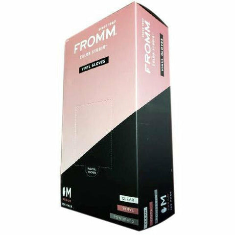 Fromm Salon Tools Fromm: Vinyl Clear Powdered Gloves