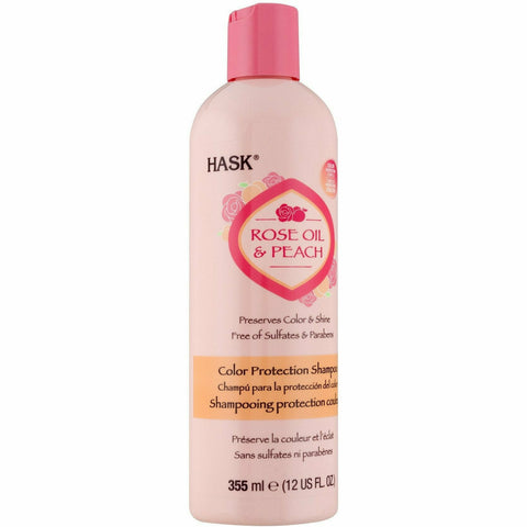Hask: Rose Oil & Peach Color Protection Shampoo 12oz