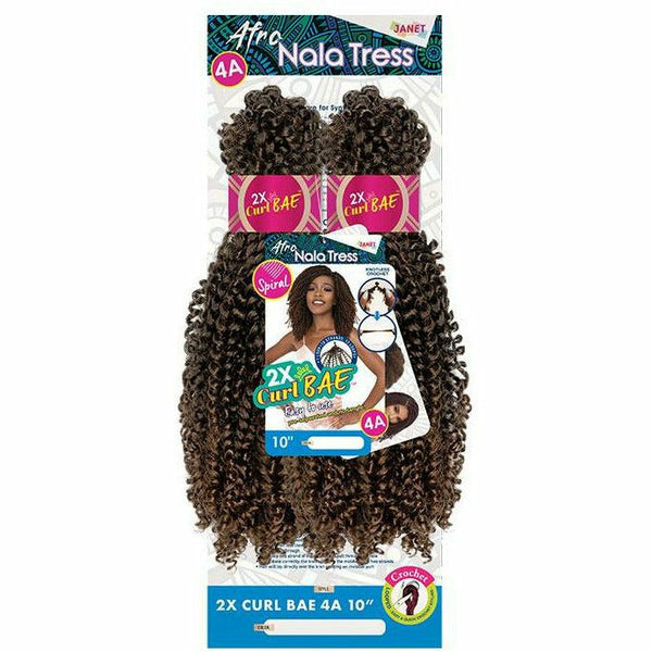 Janet Collection Crochet Hair Janet Collection: Nala Tress 2X Curl Bae 4A 10"