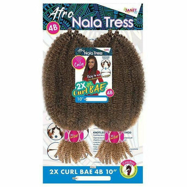 Janet Collection Crochet Hair Janet Collection: Nala Tress 2X Curl Bae 4B 10"