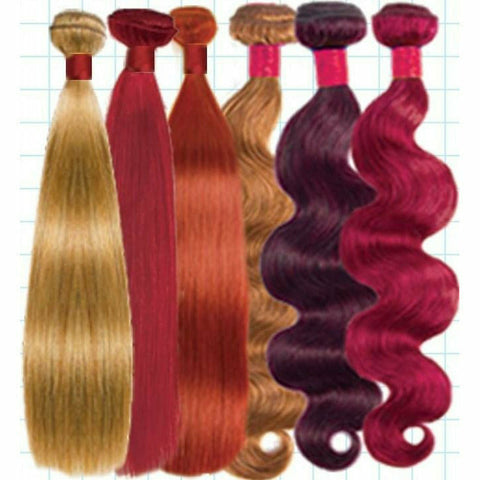 JK Trading Virgin Bundles 9A Unprocessed Virgin Hair 3 Bundle + Closure Deal - Straight - Custom Colors