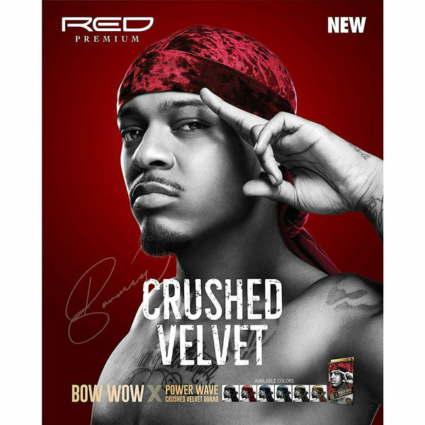 Kiss Hair Accessories Red by Kiss: Power Wave Crushed Velvet Durag