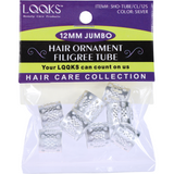 LQQKS Hair Accessories LQQKS: Hair Ornament Filigree Tube - 12MM