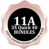 Pristine: 11A 100% Unprocessed Human Hair 3 Bundle Pack - Straight