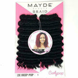 Mayde Crochet Hair Mayde Beauty: 2X Deep Pop 12" FINAL SALE
